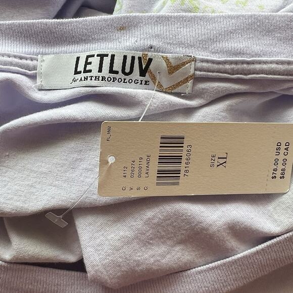 Anthropologie LeLuv Size XL ACDC Graphic Band Tour Tee Rock USA Cotton New Af17 - Picture 10 of 10